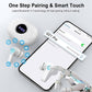 Wireless Earbuds, 2025 Bluetooth 5.4 Headphones 3D Stereo Hi-Fi Bass Ear Buds, 4 ENC Noise Cancelling Mic, 40+Hrs USB-C in-Ear Earphone Sport, IP-X7 Waterproof Workout Gym for Android iOS Laptop Pad