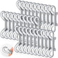 Hotop 30 Pcs 3.5 Inch Double Ended Bolt Snaps Hooks Zinc Alloy Trigger Chain Metal Clips Key Holder for Linking Key Chain Dog Leash Collar Pet Sling Feed Buckets(Silver)