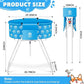 Dog Bathtub, Elevated Dog Bath Tub for Pet Bathing Shower and Grooming. Portable, Foldable with Safety Lock, Professional Pet Dog Washing Station for Small, Medium, Large Dogs Cats, No Backache