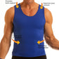 Insta Slim -Made in USA- Compression Tank-Top Shapewear for Men. Tummy Control Slimming Body-Shaper for Belly & Back Support
