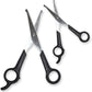 Pets First #1 Pet Grooming Scissors Body & Facial Trimmer Durable Stainless Steel Blades. Rounded Tips Shears for Long Medium Short Thick Wiry Curly Hair. Lightweight Cutter for Dogs & Cats. Set of 2