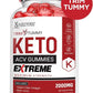 Justified Laboratories Trim Tummy Keto ACV Gummies Extreme 2000MG Trim Tummy Keto Gummies Apple Cider Vinegar Formulated with Pomegranate Beet Juice Powder B12 Vegan Non GMO 60 Gummys