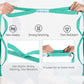 Trideer Stretching Strap Yoga Strap Yoga Band for Physical Therapy, 10 Loop Non-Elastic Yoga Straps for Stretching, Pilates, Exercise & Dancing, Stretch Band with Aesthetic Packaging for Women & Men