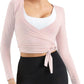 Women Tie Front Shrug Long Sleeve Bolero Cardigan Lightweight Casual Tops