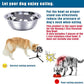 2 Pack, L Size Bowls, Matches Vexong L Size Elevated Dog Bowl Stand, for Dogs Between 60 and 100 lb, Stainless Steel Dog Bowl, Capacity 0.8 Gal / 12.5 Cup / 106 Oz / 3 Liter, Rustproof, Durable,