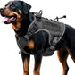 Heavy-Duty Tactical Dog Harness for Large Dogs, No Pull Adjustable Reflective Pet Vest with Molle System, K9 Military-Grade Control for Service Training, Outdoor & 10+ Breeds, Gray, XX-Large