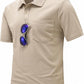 TBMPOY Men's Polo Shirts with Pocket Short Sleeve Quick Dry Casual Sports Outdoor Golf Shirt