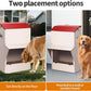 Automatic Dog Feeder Large Breed, 50 LB Capacity Outdoor Pet Food Dispenser, Powder-Coated Steel Gravity Dog Food Feeder with Clear Door, Wall Mountable, Weatherproof Self Feeders
