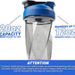 HELIMIX 1.5 Vortex Blender Shaker Bottle Holds Upto 20oz | No Blending Ball or Whisk | USA Made | Portable Pre Workout Whey Protein Drink Shaker Cup | Mixes Cocktails Smoothies Shakes | Top Rack Safe