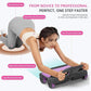 FIAMERMOR 2025 AB Roller Wheel - 4 wheel elbow support abdominal wheel automatic rebound abdominal fat burning weight loss core training equipment home/gym