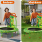 SSLine 36 inch Kids Small Baby Toddler Trampoline with No-Gap Spring Design, Mini Trampoline with Handle Bar and Safety Padded Cover, Indoor Outdoor Fun for Kids