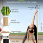 Yoga Stick, 5ft Exercise Stick for Mobility, Stretching Stick with Non-Slip Ends, Exercise Dowel for Pilates, Balance Pole and Stretch Bar for Stretching Equipment