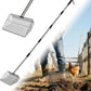 10inch Large Metal Chicken Poop Scooper,32 to 67" Adjustable Long Chicken Coop Litter Scoop,Heavy Duty Sifting Shovel for Chicken Coop & Pet Waste Cleaning