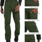 Men's Snow Ski Hiking Pants Winter Fleece Lined Softshell Outdoor Waterproof Insulated Cargo Work Pants