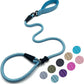 Slip Lead Dog Leash，Strong Nylon Rope Leash and Padded Handle,No Pull Outdoor Walking Training Lead for Small Medium Large Dogs (Light Bule,1/2"×4ft)