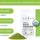 KOYAH - Organic USA Kale Powder (Equivalent to 30 Cups Fresh): Freeze-dried, Whole-Leaf Powder