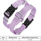 Mikivery Nylon Dog Collar with Quick Release Buckle Soft Adjustable Sturdy for Small Medium Large Dogs Violet,L