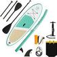Inflatable Stand Up Paddle Board with SUP Accessories & Backpack. Paddle Boards for Adults. Non-Slip Deck, Wide Stance, Bottom Fin, Double Action Pump.