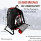 Savvycraft Ski Boot Bag Snowboard Boot Bag, 50L Ski Backpack for Ski and Snowboard Boots, Helmets, Gloves, and Accessories, Lightweight, Durable, Convenient, Red