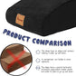 Topmart High Density Extended Foam Dog Ramp&Steps 2 Tiers,11.8" High,Non-Slip Dog Stairs,Soft Foam Pet Ladder with Waterproof Cover,Best for Injured,Older Cats,Pets with Joint Pain