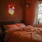 Day of the Dead Neon Sign - Mexican Sugar Skull LED Neon Light for Home & Bar Decor,UV Printed Art with Flexible LED Strip,Halloween & Día de Muertos Party Decoration (Red）