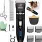 Cat Clippers, Professional Cat Grooming Kit, Cordless Cat Grooming Clippers for Thick Coats, Cat Hair Trimmer, Low Noise Cat Shaver Clippers, Quiet Pet Hair Clippers Tools for Cats Dogs (Black)