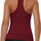 iGENJUN Workout Tops for Women Racerback Basic Tank Summer 2025 Camisole V Neck Slim Fit Ribbed Sleeveless