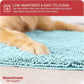 My Doggy Place Microfiber Dog Mat for Muddy Paws, 36" x 26" Light Blue - Absorbent and Quick-Drying Dog Paw Cleaning Mat, Washer and Dryer Safe - Non-Slip Rubber Backed Dog Floor Mat, Large