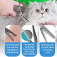 4.5" Dog Grooming Scissors - 3 Pcs Curved & Straight Thinning Shears for Small Dogs & Cats - Japan 440C Stainless Steel