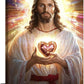 Christian Jesus Wall Art Religion Canvas Wall Decor Prints Framed Painting Jesus Pictures Gifts Artwork for Bathroom Living Dining Church 16"x24"