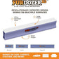 FurDozer X3 MEGA Pet Hair Remover & Auto Detailing Tool - Cat & Dog Hair Remover for Carpet, Car Interior, Couch, Bedding, & Furniture - Reusable Pet Hair Removal Tool for Dog Fur & Lint, 10", Purple