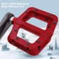 FOOKER MTB Pedals Mountain Bike Pedals 3 Bearing Non-Slip Lightweight Nylon Fiber Bicycle Platform Pedals for BMX MTB 9/16"