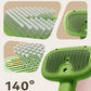 ROJECO 3-in-1 Pet Steam Brush for Cats&Dogs - Detangling Comb with Adjustable Mist, Handheld Deshedding Grooming Tool for Long/Short Hair, Massage Brush & Shedding Control Gift,Cordless (Green)