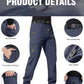 FREE SOLDIER Men's Outdoor Softshell Fleece Lined Cargo Pants Snow Ski Hiking Pants with Belt