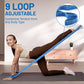 Slim Panda Stretch Strap, Dance Stretch Bands Flexibility, Elastic Yoga Stretching Strap with 9 Loops for Physical Therapy, Pilates, Yoga, Ballet, Gymnastics Stretching Bands for Exercise