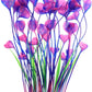ALEGI Fish Tank Decorations Plastic Plants Large,Aquarium Artificial Plants Decoration Ornament Safe for All Fish-16 inch 2Pcs (Purple 2 pcs)