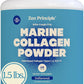 Zen Principle Marine Collagen Peptides Powder 1.5 lb. Wild-Caught Fish, Non-GMO. Supports Healthy Skin, Hair, Joints and Bones.Hydrolyzed Type 1 & 3 Protein. Amino Acids.Unflavored, Easy to Mix.