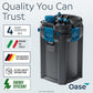 OASE BioMaster 2 Thermo 250 Canister Filter for Aquariums – External Aquarium Filter with Built-in Heater – EasyClean Pre-Filter, Quiet Operation – Freshwater & Saltwater, Up to 70 Gallons