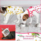 Nuanchu 3 Pieces Cat Recovery Suit Kitten Recovery Suit E-Collar Alternative for Cats and Dogs Abdominal Skin Anti Licking Pajama Clothes Sets(Strawberry Pattern,Small)