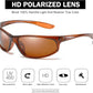 FAGUMA Polarized Sports Sunglasses For Men Cycling Driving Fishing UV400 Protection