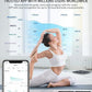 ABLEGRID Body Fat Scale,Digital Smart Bathroom Scale for Body Weight, Large Color Display Screen, 16 Body Composition Metrics BMI, Water Weigh, Heart Rate, Baby Mode, 400lb, Rechargeable