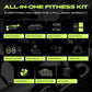 Ex Kit Home Gym Equipment with Carry Bag - 10Pcs Resistance Bands Kit with Handles, Door Anchor, Jump Rope, Booty Bands & More – Full Body Workout Bands Set for Strength, Cardio & Flexibility