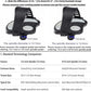 YBEKI Pro-Grade Exercise Bike Pedals with Adjustable Straps - 9/16" & 1/2" Spindle for Indoor Peloton/Schwinn/Spin Bikes | Heavy-Duty PP Plastic & PVC Straps + 500lb Capacity
