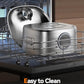 Dog Water Fountain Stainless Steel, 11L/2.8Gal Large Pet Water Fountain for Large Dogs Inside, Dog Fountain Water Bowl Automatic Dispenser with Visible Window & LED, Ultra Quiet for Dogs and Multi-Pet