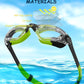 Kids Swim Goggles, Swimming Goggles for Kids Toddlers 3-14 with Swim Cap, Nose Clip, Nose Bridge, Ear Plugs