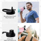 Trebo 64oz Water Bottle Insulated with Straw &2 Lids, Half Gallon Double Wall Vacuum Stainless Steel Metal Large Jug with Handle, Wide Mouth Coffee Flask Mug with Carry Pouch, Keep Cold Hot, Pink