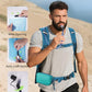 ECOHUB Hydration Backpack for Men Women, 20L Lightweight Hiking Daypack Cycling Backpack with 2L Water Bladder, Insulated Hydration Pack with Waist Pack
