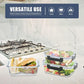 6 Pack Glass Meal Prep Containers, Food Storage Containers, Airtight Bento Boxes with Leak Proof Lids, Freezer to Microwave Safe