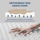 Bedsure XL Dog Beds Large Sized Dog -Orthopedic Flat Extra Large Pet Beds with Removable Washable Cover, Egg Crate Foam Mat, Suitable for Pet Up to 100 lbs