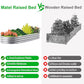 2Pack Raised Garden Bed 6×3×1FT,Galvanized Planter Box Oval Large Matel Steel Backyard Beds Outdoor for Vegetables,Flowers,Herbs,Plant